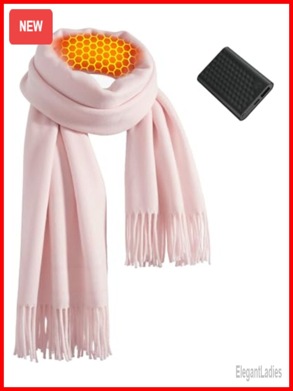 Graphene Heated Neck Warmer Scarf Women 6000mAh Rechargeable